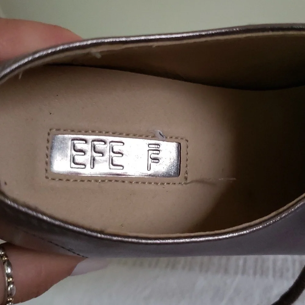 F EFE wedge platform metallic lace up  loafers punk, schoolgirl, tennis sneakers